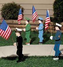 Army Lawn Stakes Military Decor Wood Yard Art Halloween Yard Art