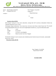 Apa yang dimaksud dengan surat undangan? Contoh Surat Undangan Rapat Majelis Taklim Id Lif Co Id