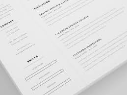 Without even having to leave your email this free ms word resume template is minimalist in both form and content. Free Clean And Minimal Resume Template Creativebooster