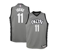 The brooklyn nets are a professional basketball team based in the new york city borough of brooklyn. Nike Youth Brooklyn Nets Kyrie Irving 11 Grey Dri Fit Statement Swingman Jersey Playmaker Network