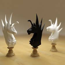 3d Model Chess Knight In 2020 Knight Chess Chess Set Unique Chess Game