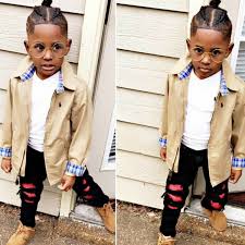 Boys create bun hairstyle too. Cornrow Ponytail Style Little Boy Black Naps Natural Proud Sistas