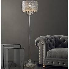 Silver is a perfect choice when it comes to desk lamps and desk lighting. Silver Orchid Teje 60 4 Inch Polished Nickel Crystal 1 Light Floor Lamp On Sale Overstock 27032663