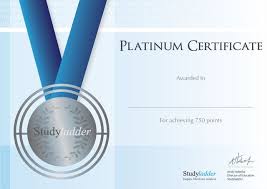 Platinum Certificate Junior High School Lesson Plans High School Students