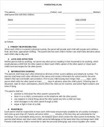 Everything you don't want to happen will happen, and you might find yourself begging for privacy and alone time. Parenting Plan Template Qld