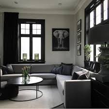 Achromatic Interior Colour Scheme Unique Living Room Furniture Black Living Room Interior