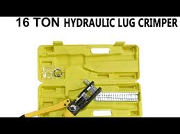 16 ton hydraulic wire battery cable lug terminal crimper crimping tool 11 dies