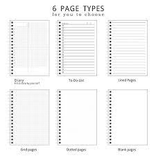 Spiral Bound Notebook Dotted Lined Grid A6 A5 B5 A4 Bullet Journal Paper Spiral Bound Notebooks Bullet Journal