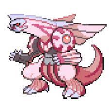 Have This Shiny Palkia As Well As The Shiny Dialga Pokemon Sprites Cute Pokemon Pokemon Art