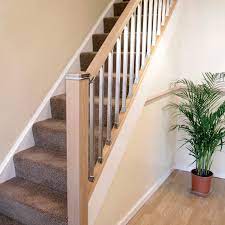 Solution Chrome Rake Spindle Staircase Handrail Stairs Modern Stair Railing