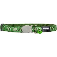 Reddingo Circadelic Desenli Yesil Kedi Boyun Tasmasi 12 Mm