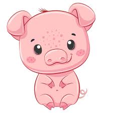 Cute Pig Clipart Png Jpg Eps Piggy Clipart Farm Animal Etsy Pig Clipart Kawaii Pig Pig Painting