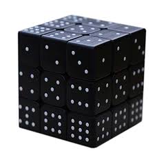 Niños mayores de 5 años y adultos. Jyt Cubo De La Velocidad Para Los Ciegos Puzzle Cubo Personalidad Ciega 3d De Huellas Digitales De Huellas Dactilares Braille Estereo Cubo De Rubik 3x3 En Relieve La Personalidad De Los Ninos