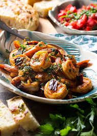 garlic shrimp with paprika tapas