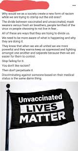 (in physics) that which occupies space and. Unvaccinated Lives Matter Vaxxhappened