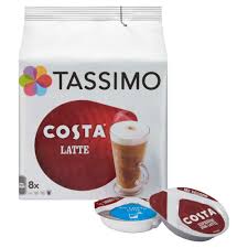 Starbucks stopping making pods for tassimo machines several years ago and only make pods for nespresso coffee machines at the moment. Tassimo Costa Latte Coffee Pods Pack Of 5 Total 80 Pods 40 Servings Amazon De Lebensmittel Getranke