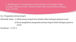 Tidak dinafikan bahawa secara umumnya wujud krisis persepsi berhubung integriti anggota. Esei Pengajian Am Flip Ebook Pages 1 7 Anyflip Anyflip