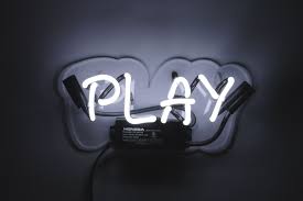 Play Neon Sign Noble Gas Industries Affordable Neon Home Decor Neon Signs Custom Neon Signs Neon Words