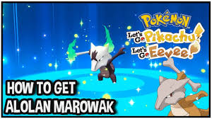 Hey everyone, pikafan09 here, and as of october 3rd, i started this shiny cubone hunt in time for the spooky season. How To Get Alolan Marowak In Pokemon Let S Go Pikachu Let S Go Eevee Youtube