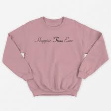 She is the daughter of actress and former theater troupe teacher maggie baird, and actor patrick o'connell, both of whom are also musicians, and work on o'connell's tours. Billie Eilish Happier Than Ever Light Pink Unisex Sweatshirt The Fresh Stuff Us