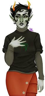 Kanaya Maryam Homestuck And Hiveswap Amino Her left horn curves into a hook, emulating the tail of her astrological symbol when viewed from the front. kanaya maryam homestuck and hiveswap