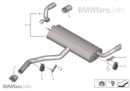Exhaust System Rear Bmw X6 E71 X6 35ix N55 Usa