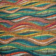 Create beautiful pieces of apparel for your loved ones as gifts or even for yourself! Geometric Colorful Modern Wave Pattern Fabric Abstract Print Etsy