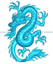 Chinese Dragon File Rlf For Artcam And Aspire Free Vector Art 3d Model Download For Cnc Download 3d Art In 2020 Vector Art 3d Free Vector Art Vector Art
