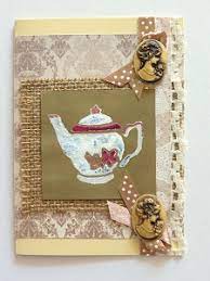 Father christmas card kit, make you own cards, vintage christmas card kit stampnmyartout 5 out of 5 stars (933) $ 19.99. Burlap And Cameo Vintage Card Allfreepapercrafts Com