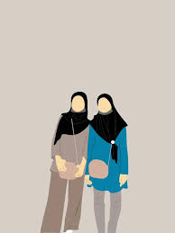  Hudazuha Di 2021 Kartun Hijab Desain Karakter Wanita Gadis Animasi