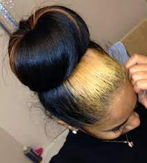 Messy hair bun scrunchie ponytail updo natural hair extensions real as human. Blonde Dyed Oversized Bun Hairstyle Hair Styles Hair Updos Love Hair
