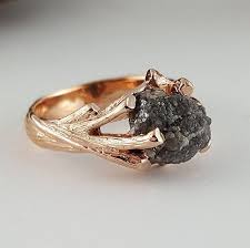 Shop men's wedding bands online. Rose Gold Raw Black Diamond Engagement Ring Solitaire Wedding Ring Anniversary Ring Wedding Rings Solitaire Black Diamond Ring Engagement Pretty Diamond Ring