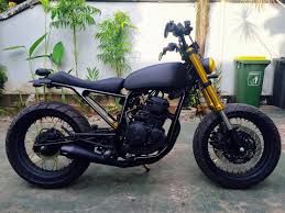 Motor custom scorpio modif street sc. Motor Scorpio Custom Scrambler Customotto
