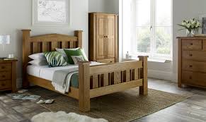 Wood platform wooden bed frame 9. Vermont Oak Wooden Bed Frame Bedworld