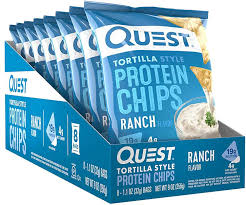 Topped with fresh cilantro, chipotle sauce and seasoned chicken. Quest Nutrition Protein Tortilla Chips Ranch 19g Protein 4g Net Carbs 140 Calories Low Carb Gluten Free Soy Free Potato Free Baked 1 2oz Bag 8 Count Amazon Ca Grocery Gourmet Food