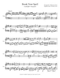 If you are trying to reach the city of brass, for example, you might arrive in its street of steel, before its gate of ashes, or looking at the city from across the sea of fire, at the gm's discretion. Break Your Spell Sheet Music For Piano Solo Musescore Com