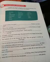 Vocabulary Ewercises Halaman 101 Brainly Co Id