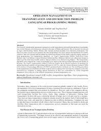 Transformation of buses in malaysia #throwback #rapidkl #basmalaysia #newsimagebank #historyondemand #nstp #nstparchive #malaysia #history #bas. Pdf Operation Management On Transportation And Distribution Problem Using Linear Programming Model