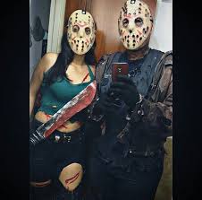 Family Voorhees Jason Voorhees 13 Friday Costume Couple Halloween Jason Halloween Costume Couples Halloween Outfits Horror Halloween Costumes