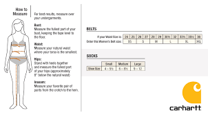 carhartt size charts