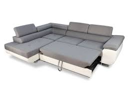 Vorziehsofa 3 sitzig mit kopfstütze incl. Ecksofa Caris Mit Schlaffunktion Sofa Wohnlandschaft Couch Einstellbare Kopfstutzen Kaufen Bei Hood De