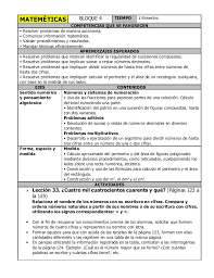 En esta pagina encontraras informacion de hechos historicois y fechas importantes. Plan 4to Grado Bloque Iv Matematicas