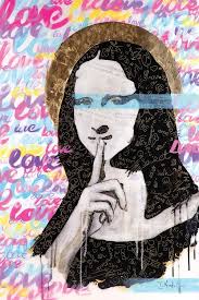 Mona Lisa With Cats Canvas Wall Art by James Lee