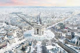 Arc de triomphe de paris la vue de la terrasse l'architecture le prix de l'arc de triomphe a été attribuée cette. In Pictures Plans To Build An Ice Rink Around Paris Iconic Arc De Triomphe The Local