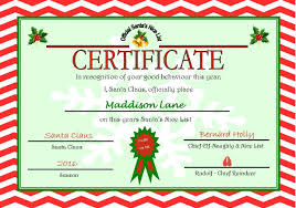 ✓ free for commercial use ✓ high quality images. Personalised Santa S Nice List Certificate Design 6