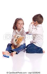Playing Doctor Cute Little Brother And Sister Playing Doctor Canstock