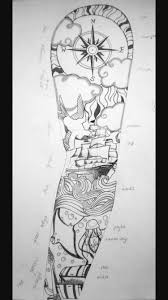 Black And White Nautical Half Sleeve Tattoo Designs Samoantattoos Nautical Tattoo Sleeve Ocean Sleeve Tattoos Vintage Tattoo Sleeve