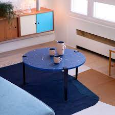 50 long, x 20 wide, x 17 high x 3/4 clear acrylic cocktail or coffee table. Contemporary Coffee Table Pacifico Tiptoe Plastic Powder Coated Steel Base Round