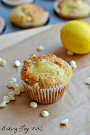 Lemon Curd Glazed White Chocolate Chip Muffins Http Baking Joy Com Lemon And White Chocolate Muffins Lemon Sweets Baking White Chocolate Muffins