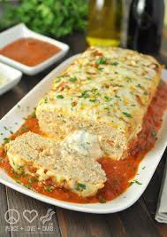 Stuffed Chicken Parmesan Meatloaf Low Carb Gluten Free Recipes Chicken Parmesan Meatloaf Ground Chicken Recipes
